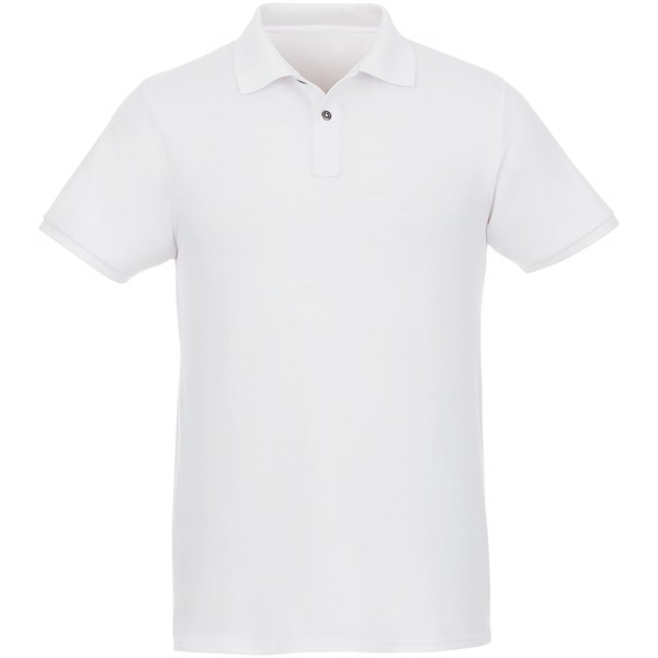 Beryl short sleeve men's organic recycled polo - White / L