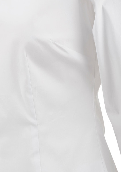 Black TieSSL / Women Poplin Shirt - White / XS