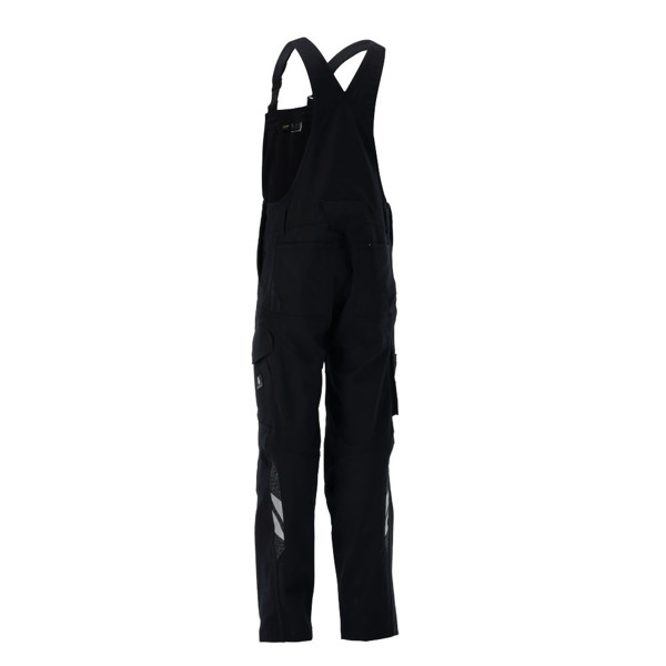 Pantaloni salopetă cu buzunare pentru genunchi - MASCOT® - Black