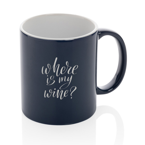 Ceramic classic mug 350ml - Navy
