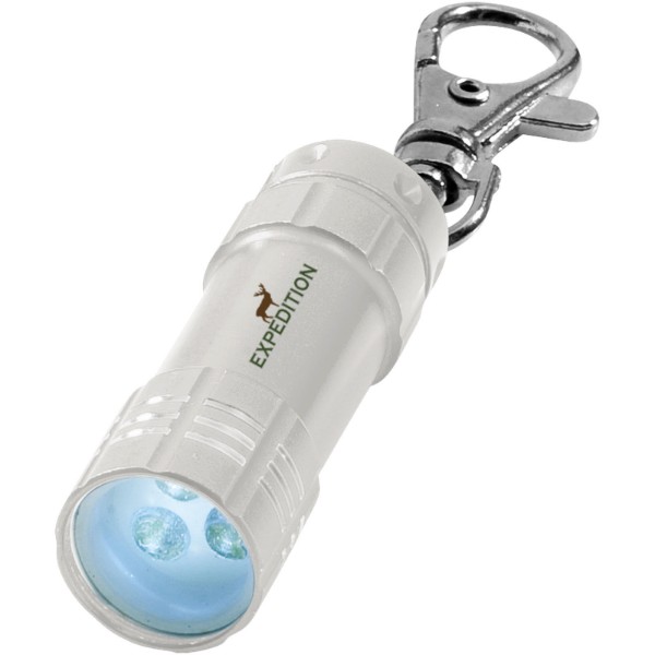 Klíčenková LED svítilna Astro - Stříbrný