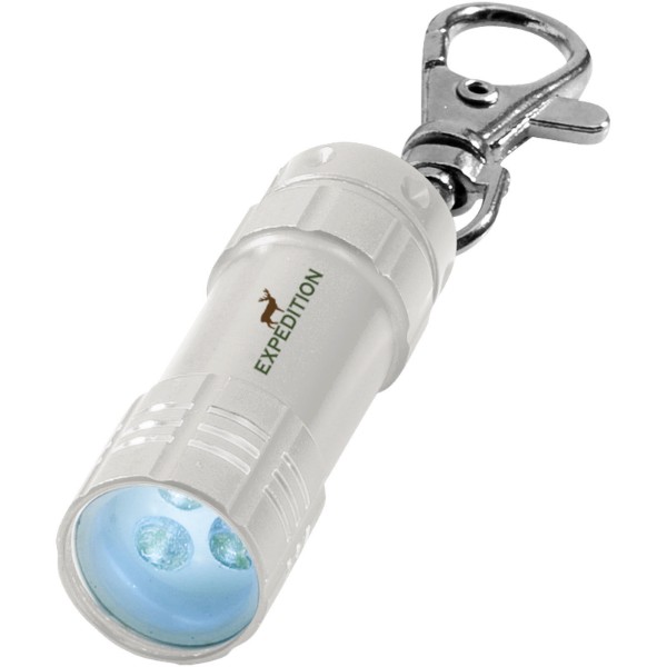 Portachiavi Astro con torcia a LED - Argento
