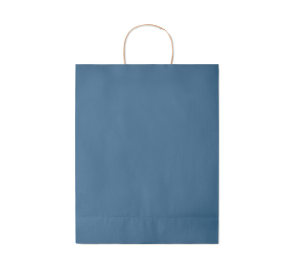 Sac en papier grand format Paper Tone L - Bleu