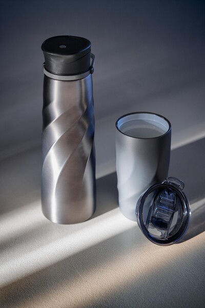 BrandCharger gourde Vortex Athletica | 1 l - gun métal