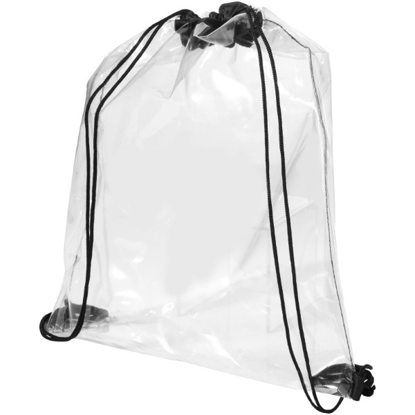 Lancaster Premium Turnbeutel 5L - schwarz / transparent klar