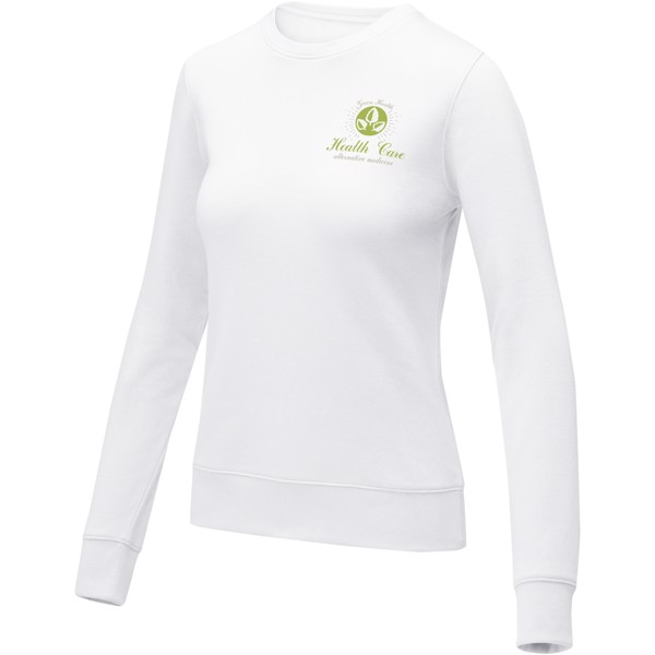 Zenon women’s crewneck sweater - White / L