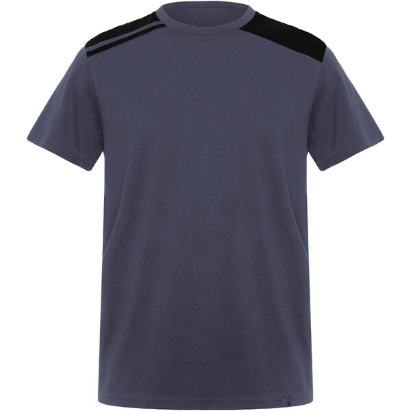 T-shirt a maniche corte da uomo in tessuto da 160 g/m² Expedition - Piombo / Nero / L
