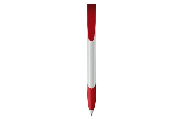 Apollo ball pen hardcolour - White / Red
