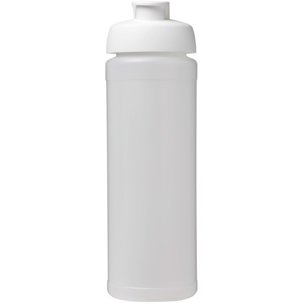 Borraccia sportiva Baseline® Plus da 750 ml con impugnatura e coperchio a scatto - Trasparente / Bianco