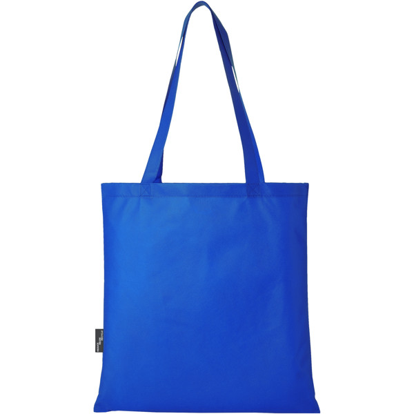 Sac shopping convention Zeus de 6 L non tissé recyclé certifié GRS - Bleu royal