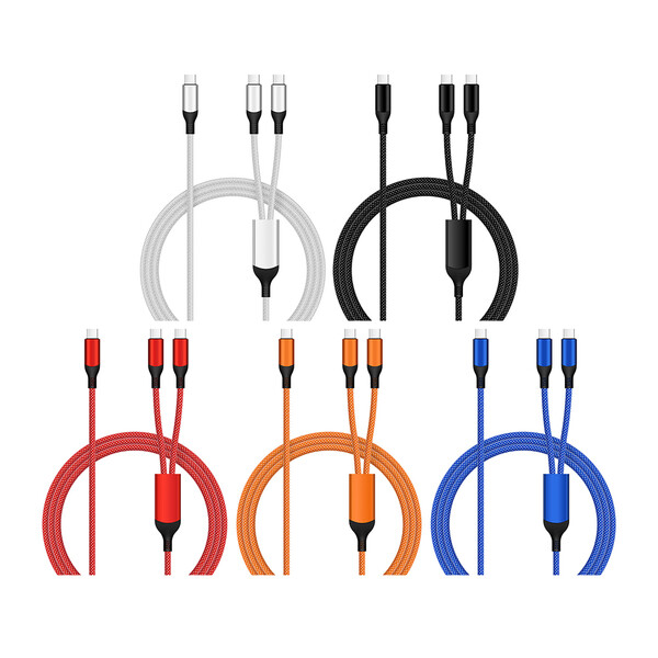 2in1 Fast Charging Data Cable UC075 - SILVER