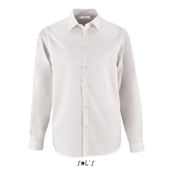 Sol's Brody Men - Herringbone Shirt - White / S