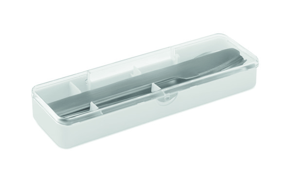 Stainless steel cutlery set Mesteck - White