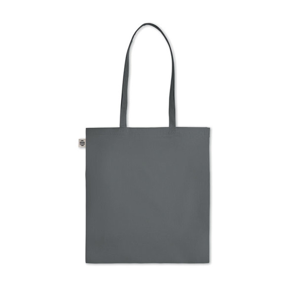 Zimde Color tote bag organski bombaž, 140 g/m² - Kamnito siva