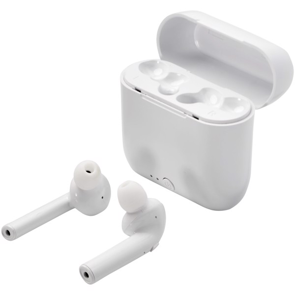 Essos True Wireless auto pair earbuds with case - White