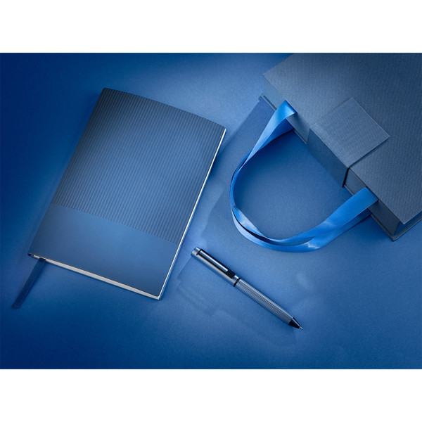 Lovina gift set notebook with pen - Dark Blue