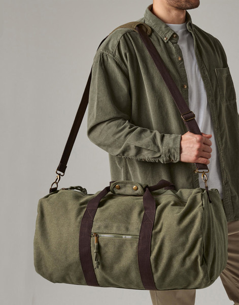 Vintage Canvas Holdall - Vintage Light Grey / ONE SIZE