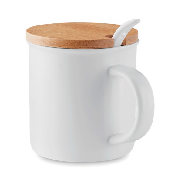 MB - Porcelain mug with spoon Kenya