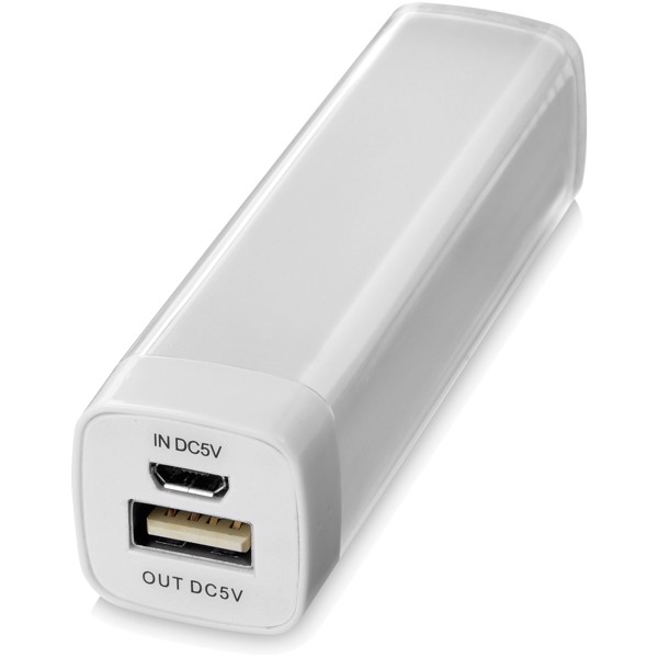 Power bank WS102 da 2200/2600 mAh - Bianco / 2200mAh