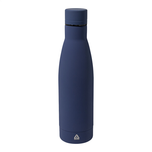 Bouteille en acier inoxydable recyclé Rubbar - Bleu Foncé