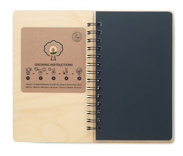 Carnet A5 GROWBOOK™ Savage - Bois
