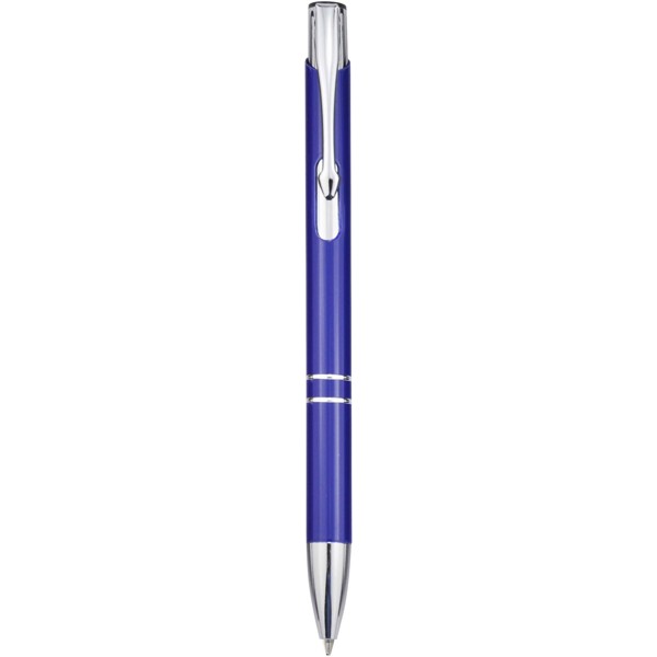 Stylo bille en aluminium recyclé Moneta (encre bleue) - Bleu royal