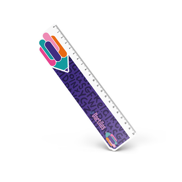 REGLE SUR-MESURE EN PMMA EP. 2mm DIM.20,5x4,5 cm (100 cm2 MAXI) - Blanc