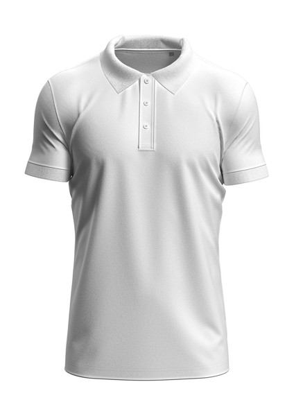 Stretch Polo For Men - White / S