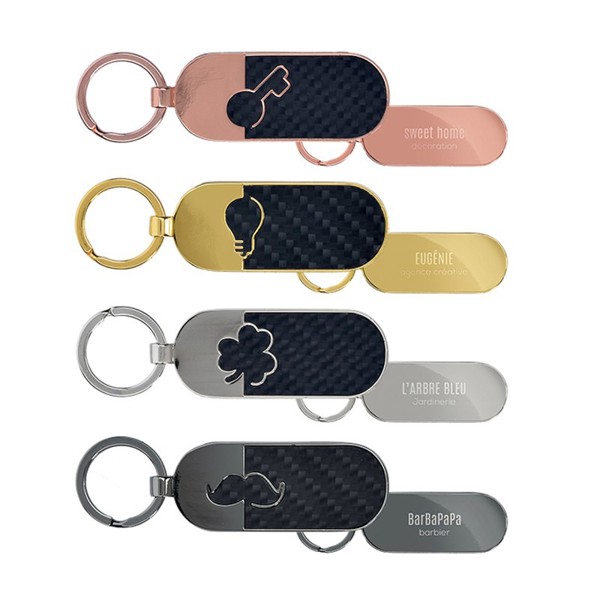 METAL KEYRING - Argente / 