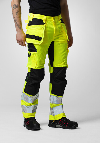 6570 Waistpant Stretch Yellow/black D112
