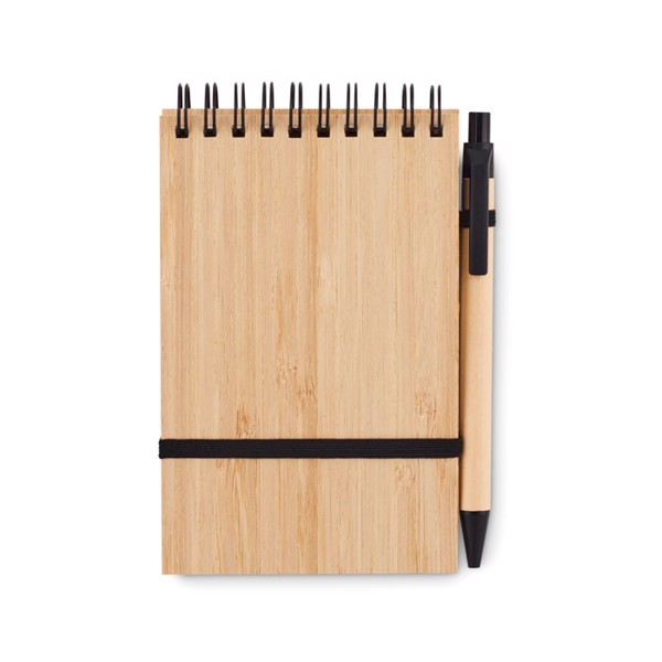 Sonorabam notepad A6,bamboo cover,140 pages