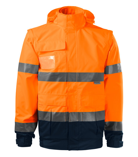 Bunda Unisex Rimeck® Hv Guard 4 In 1 - Fluorescenční Oranžová / 4XL
