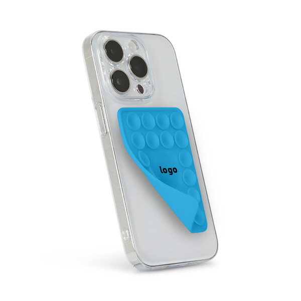 Selfie suction adhesive phone case - Fresh Blue