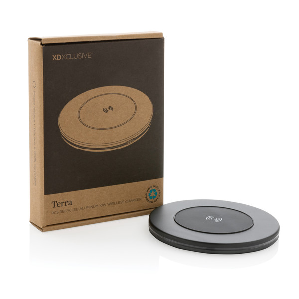 Terra RCS recycled aluminium 10W wireless charger