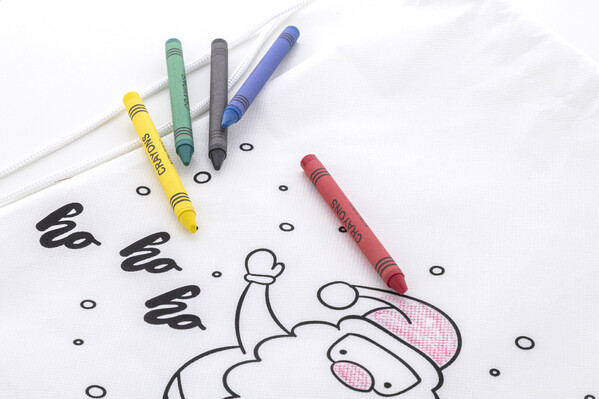 Colouring Christmas Drawstring Bag Julfar Bag B