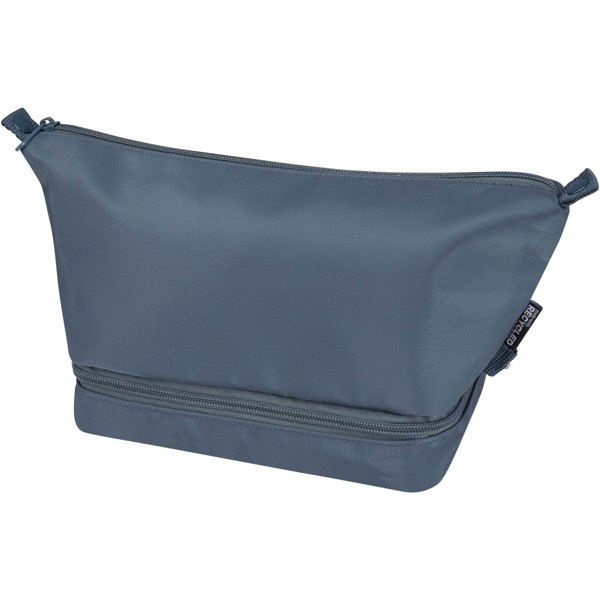 Sac de toilette de voyage Trip Aware™ de 6 L en matériaux recyclés - Bleu hale
