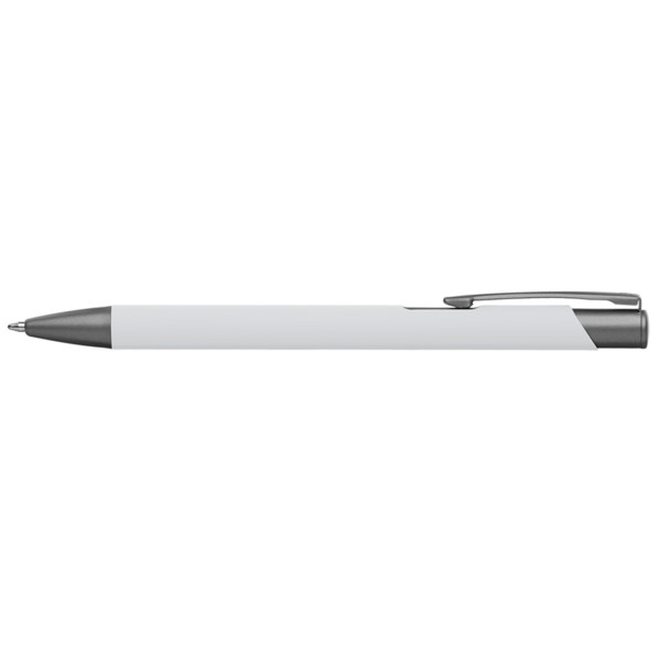 Stylo Crosby Gunmetal Softy - Blanc / Jet d’encre 4 couleurs