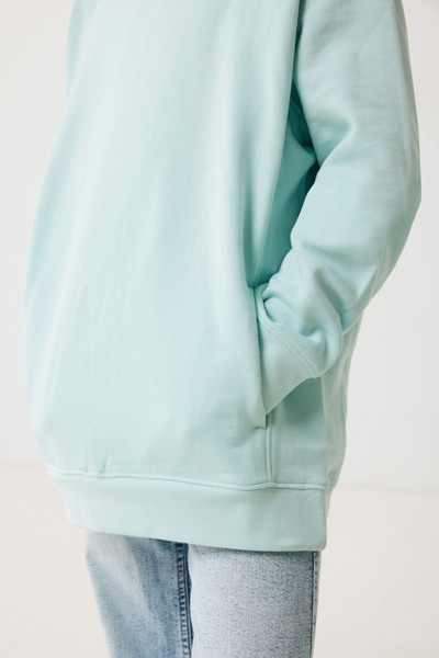 Iqoniq Yengo kids recycled cotton hoodie with sidepockets - Crushed Mint / 56