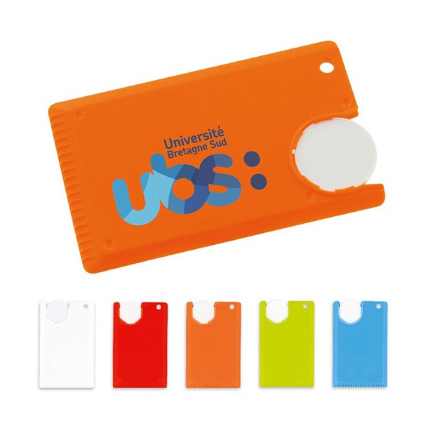 MINI ICE SCRAPER WITH TOKEN HOLDER - Rouge / 