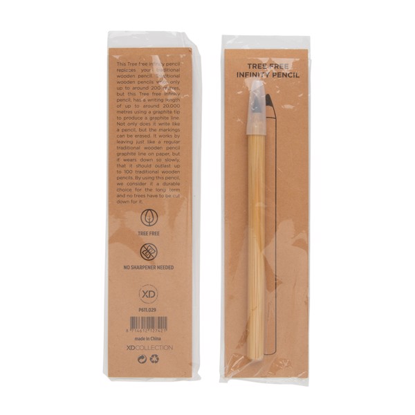 Xd Collection bamboo pencil, graphite tip 20000m