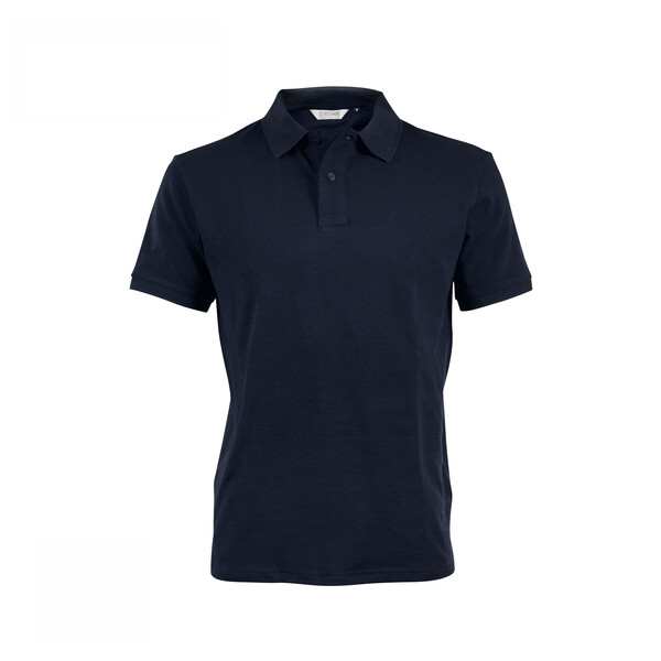 Polo coton bio 220g ALBERTIN - bleu marine / XS