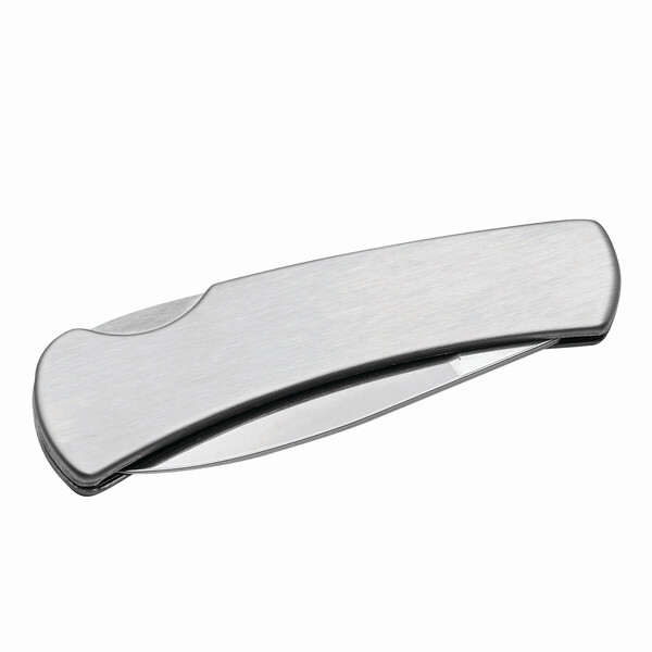 Big stainless steel jackknife METALLIC