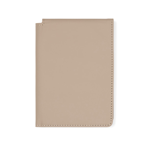 Vinga Baltimore passport holder, RFID,RCS recycled - Greige