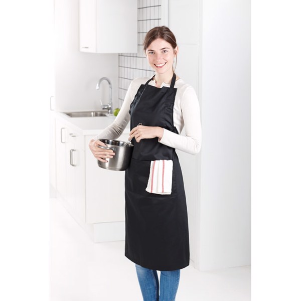 Adjustable apron Fitted Kitab - White