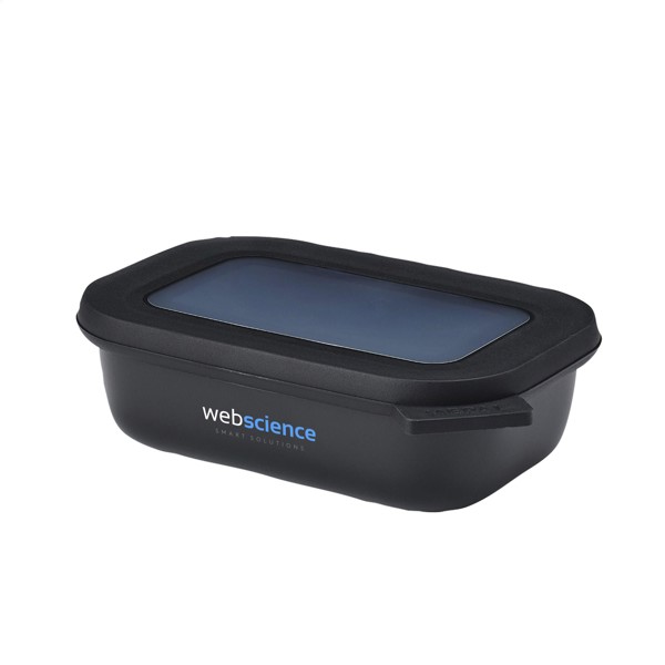 Mepal Cirqula multi use rectangular bowl 500ml lunchbox - Nordic Black
