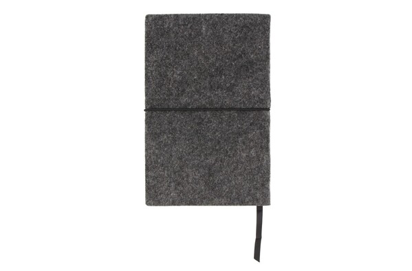 Carnet A5 en feutrine - Gris foncé