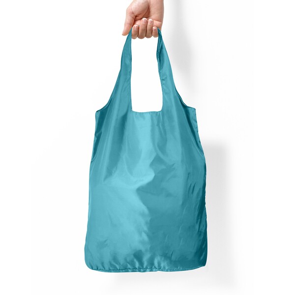 Sac shopping polyester recyclé INZEPOCKET - bleu