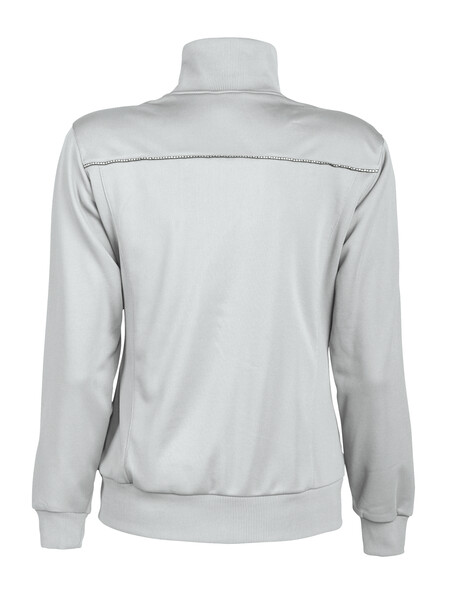 Printer Field lady sweater Lt grey / Lime XXL