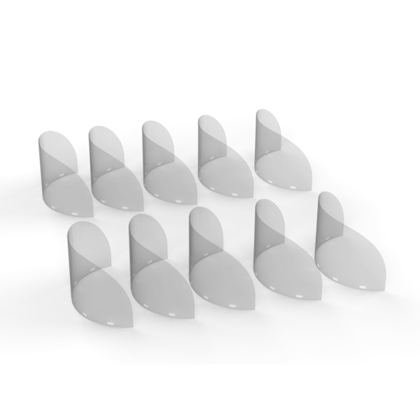 Visière De Remplacement Pour Écran Facial "Gastronomie",  Jeu De 10