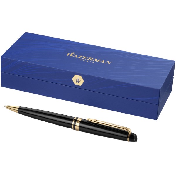 Waterman penna a sfera Expert (inchiostro blu) - Nero / Oro